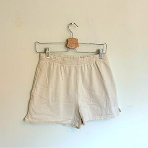 Brandy Melville John Galt Cream Sweat Shorts
